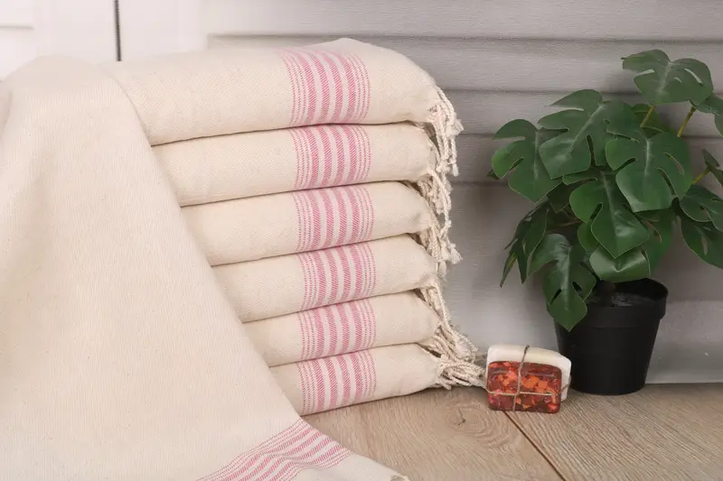 Valentines Day Gift For Him, 36x18 Linen Striped Towel, Bathroom Towels, Girl Trip Party Favor, Bridesmaid Gift, Turkish Hand Towel, Wedding Favors - 1