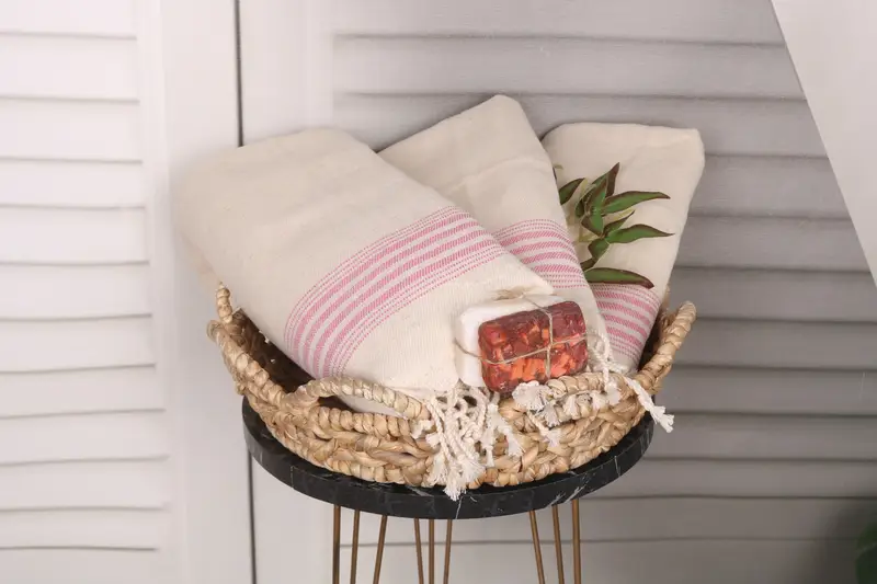 Valentines Day Gift For Him, 36x18 Linen Striped Towel, Bathroom Towels, Girl Trip Party Favor, Bridesmaid Gift, Turkish Hand Towel, Wedding Favors - 4