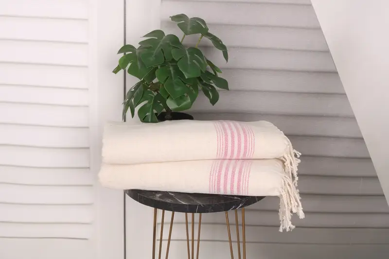Valentines Day Gift For Him, 36x18 Linen Striped Towel, Bathroom Towels, Girl Trip Party Favor, Bridesmaid Gift, Turkish Hand Towel, Wedding Favors - 3