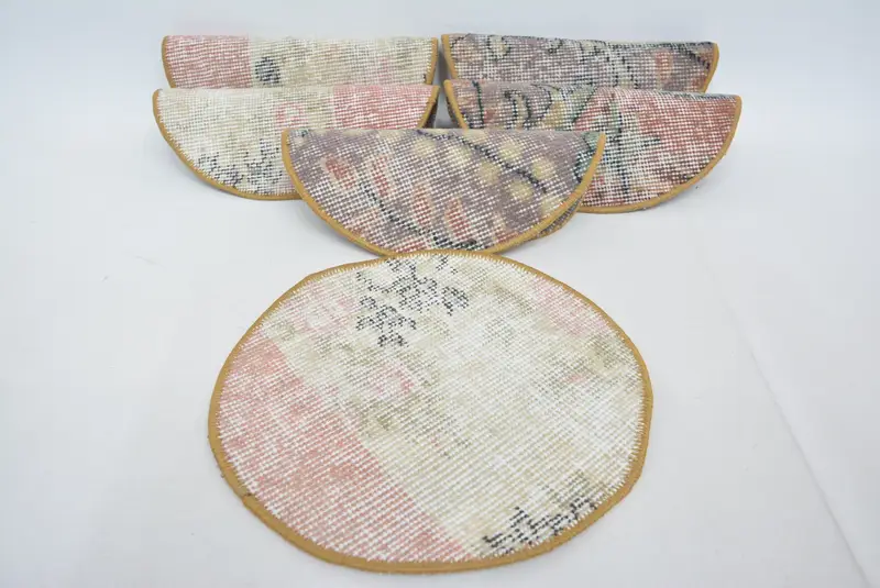 Bohemian Beige & Red Placemat, 30x30 Inch Bohemian Placemat