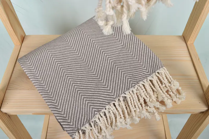 Monogrammed Beach Towel, Bachelorette Party Gifts, Personalized Gift, Friends Beach Towel, Valentines Day Gift Idea, 70x40 Cotton Herringbone Towel - 5
