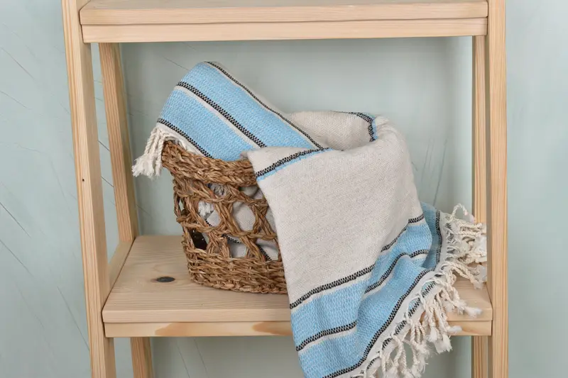 Monogram Beach Towel, Hammam towel, Custom Bath Towel, Oversized Beach Towel, Bachelorette Party Gift, Bride Gift, 70x36 Linen Striped Towel - 4