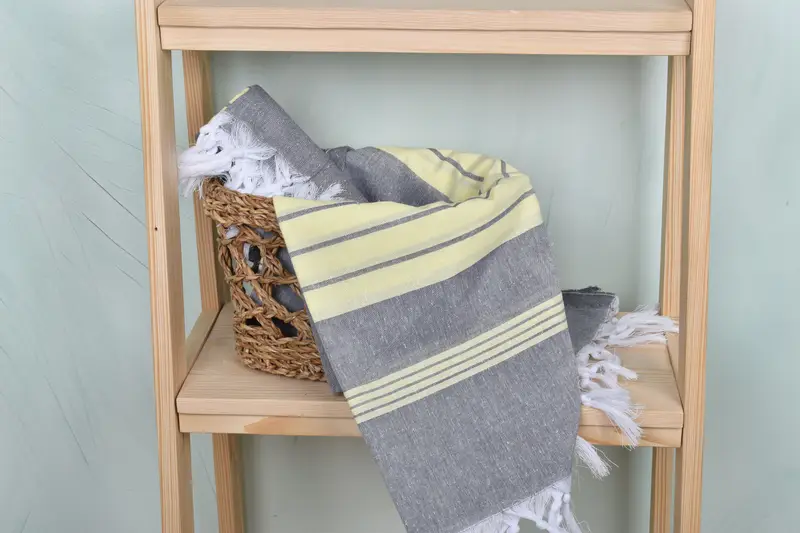 Beach towel, Monogram Turkish Towel, 68x36 Cotton Striped Towel, Embroidery Towels, Wedding Gifts Towel, Quick-drying peshtemal towel for poolside - 4