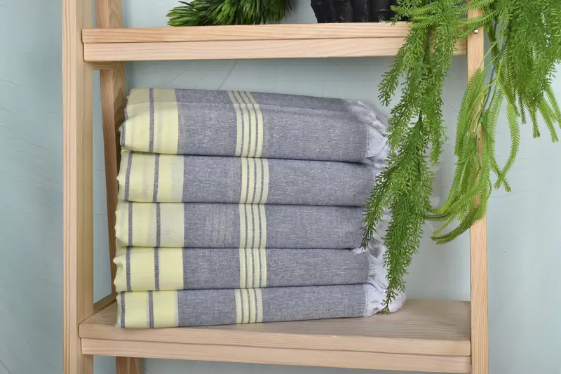 Beach towel, Monogram Turkish Towel, 68x36 Cotton Striped Towel, Embroidery Towels, Wedding Gifts Towel, Quick-drying peshtemal towel for poolside - 1