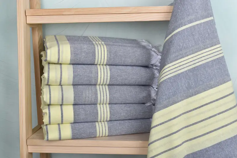 Beach towel, Monogram Turkish Towel, 68x36 Cotton Striped Towel, Embroidery Towels, Wedding Gifts Towel, Quick-drying peshtemal towel for poolside - 2