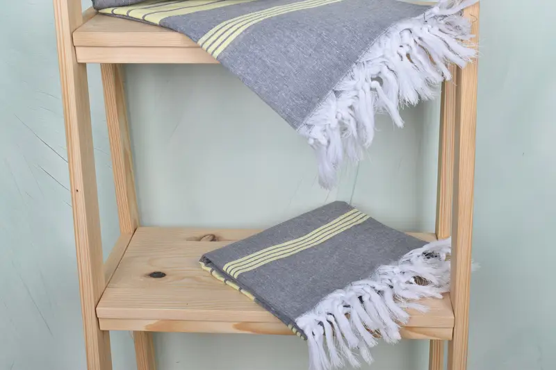 Beach towel, Monogram Turkish Towel, 68x36 Cotton Striped Towel, Embroidery Towels, Wedding Gifts Towel, Quick-drying peshtemal towel for poolside - 5