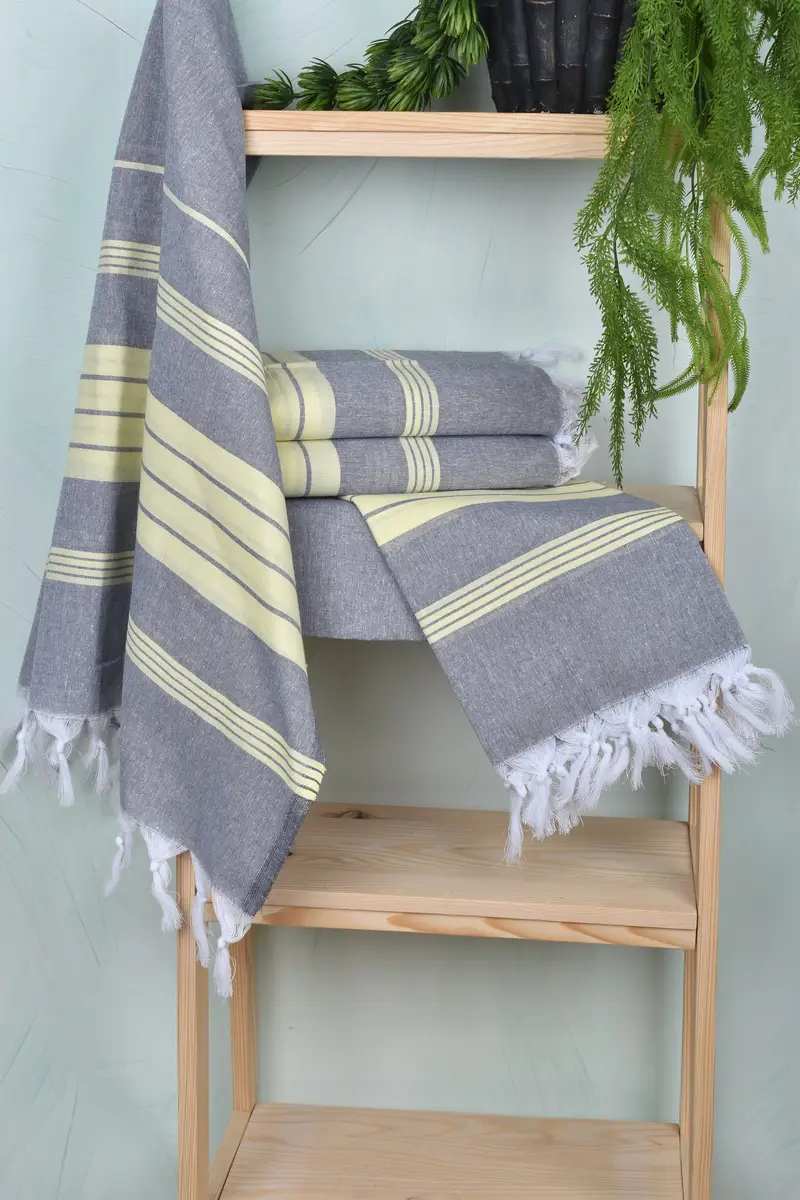 Beach towel, Monogram Turkish Towel, 68x36 Cotton Striped Towel, Embroidery Towels, Wedding Gifts Towel, Quick-drying peshtemal towel for poolside - 6