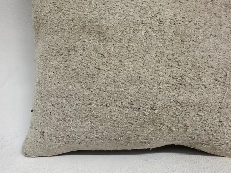 Kilim Yastık Sham, 12x12 Bej Yastık Kapağı, Meditasyon Yastığı Kapağı, Türk Tezgah Yastığı, Ev Dekor Yastığı, Yastık, Türk Kilim Yastığı - 2