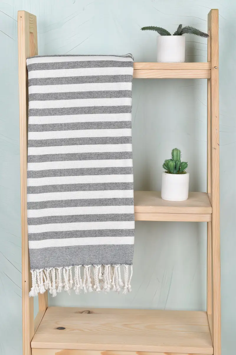 Monogrammed Beach Towel, Spa Gift, Girls Weekend Getaways Gifts, 68x40 Cotton Striped Terry Towel, Custom Wedding Gift, Turkish beach towel - 8