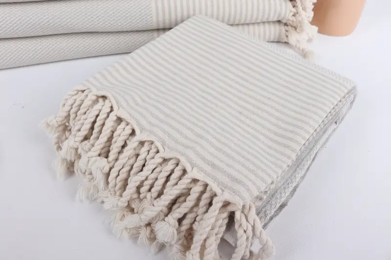 Quick-Dry Beach Towel, Gift Boxes Towel, 70x36 Cotton Striped Towel, Travel towel, Personalized Gift, Custom monogram Turkish beach towel USA - 5