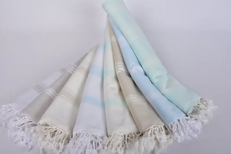 Bridesmaid Proposal Gift, Cotton towel, Turkish Towel USA, Large Beach Towel Personalized, Home Decor Gifts, Guest Towel, 70x36 Cotton Striped Towel - 4