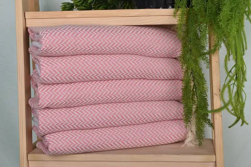36x18 Cotton Chevron Towel, Monogrammed Hand Towel, Bridesmaid Gifts, Bride Gift, Halloween Bachelorette Party Favors, Personalized Hand Towel - 1