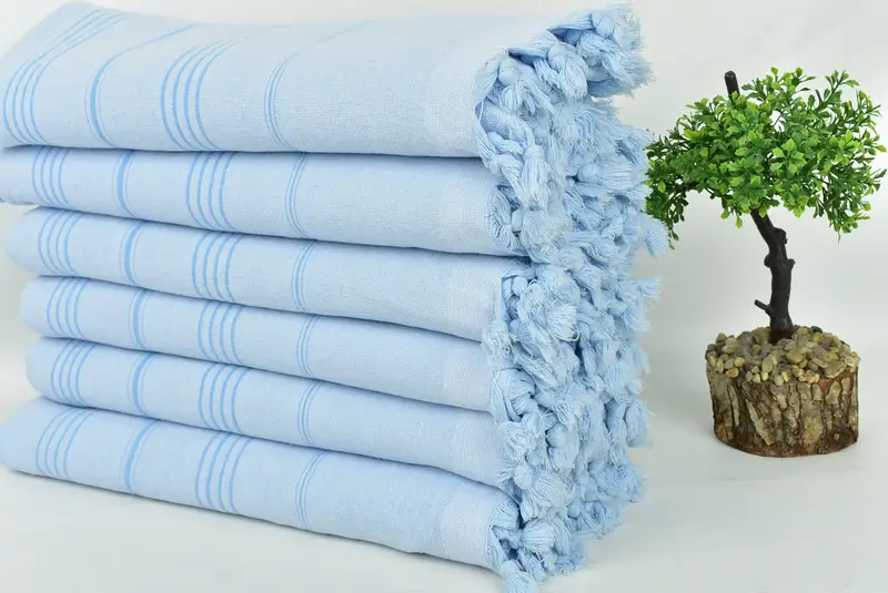Monogram Turkish Towel, Soft towel, Quick-Dry Beach Towel, Best Wedding Gift, Handmade Gift, Pool Towels, 68x36 Cotton Striped Terry Towel - 3