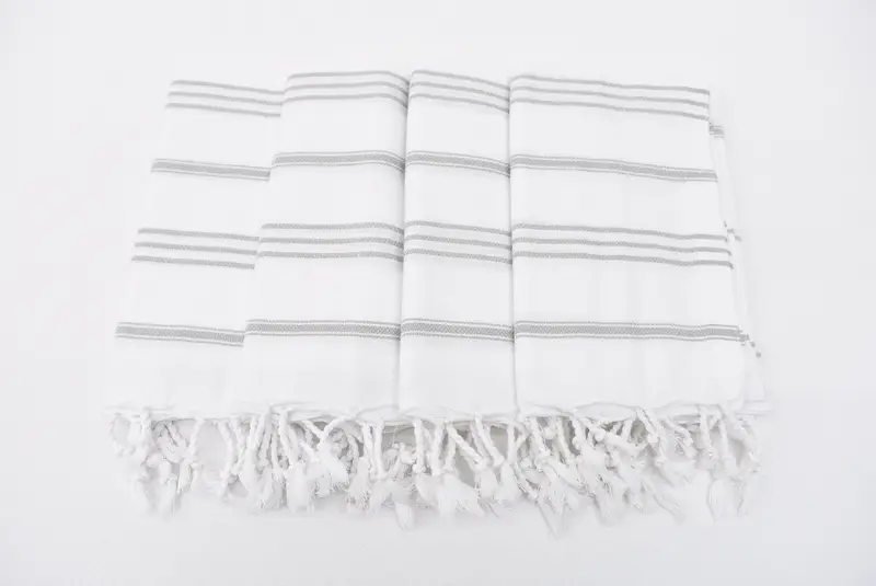 Home Decor Gifts, Wedding Day Gift For Bride, Summer Towel, Custom Hand Towel, 40x24 Cotton Striped Towel, Bathroom Towels, Gym Towel, Wedding Gift - 3