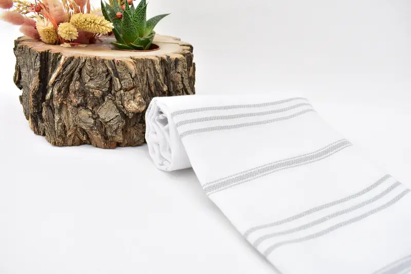 Home Decor Gifts, Wedding Day Gift For Bride, Summer Towel, Custom Hand Towel, 40x24 Cotton Striped Towel, Bathroom Towels, Gym Towel, Wedding Gift - 6