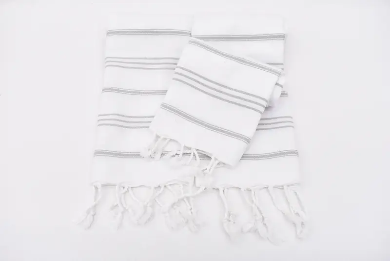 Home Decor Gifts, Wedding Day Gift For Bride, Summer Towel, Custom Hand Towel, 40x24 Cotton Striped Towel, Bathroom Towels, Gym Towel, Wedding Gift - 8