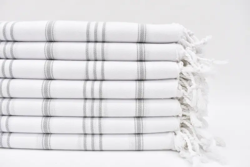Home Decor Gifts, Wedding Day Gift For Bride, Summer Towel, Custom Hand Towel, 40x24 Cotton Striped Towel, Bathroom Towels, Gym Towel, Wedding Gift - 1