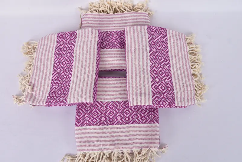 Quick-dry towel, Grandma Gift, Decorative Towel, Gift For Her, Authentic Turkish hammam peshtemal, 68x40 Cotton Diamond Towel, Bridal Shower Favors - 6
