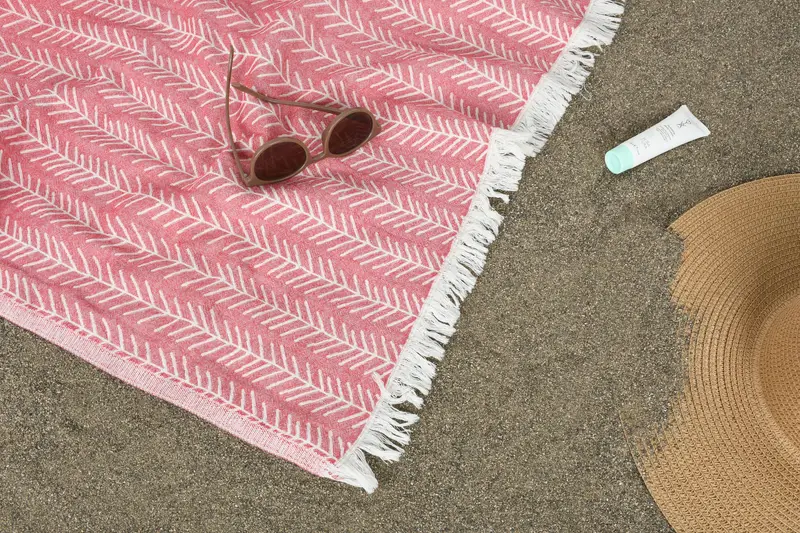 70x36 Cotton Floral Patterned Towel, Xmas Gifts, Large Turkish Towel, Lightweight Turkish towel, Personalized Gifts, Personalized Towel Gift - 7