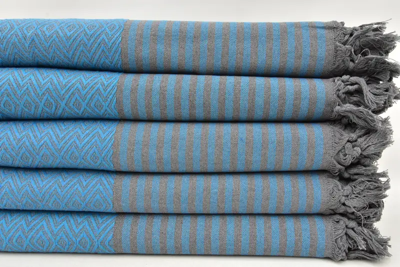 Custom Blanket, 104x80 Linen Diamond Towel, Customized Turkish Blanket, Personalized Gifts, Wedding For Favor, Bridesmaid Gifts, Turkish Bedcover - 2