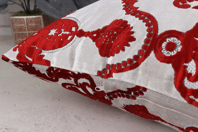 Boho Throw Pillow, Armchair Cushion, Vintage Kilim Throw Pillow, Home Decor Pillow, Pillow for Sofa, 20x20 Red Pillow Cover, Pillow Case - 6