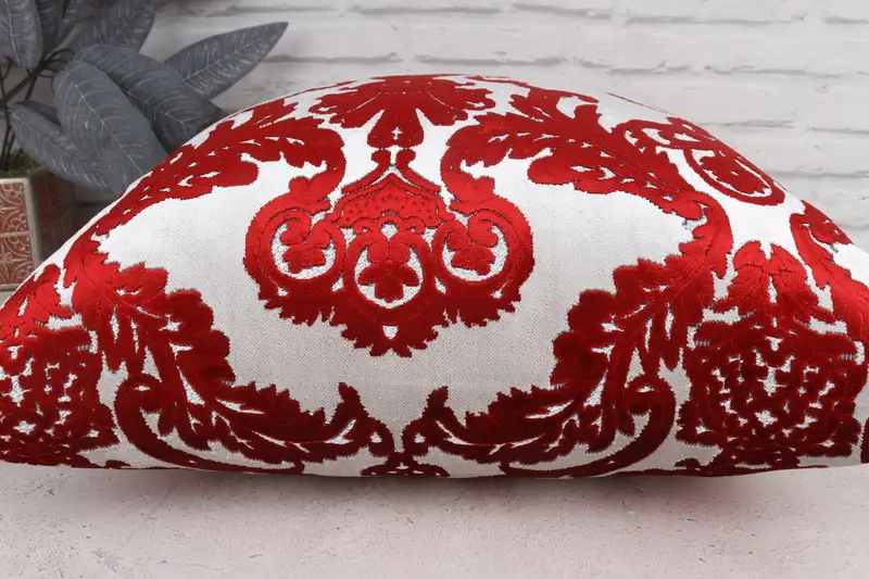 Boho Throw Pillow, Armchair Cushion, Vintage Kilim Throw Pillow, Home Decor Pillow, Pillow for Sofa, 20x20 Red Pillow Cover, Pillow Case - 5