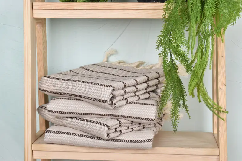 Wedding Gift, 70x40 Cotton Striped Towel, Quick-dry towel, Quick-drying cotton Turkish beach towel, Bachelorette Party Favors, Xmas Gifts - 7