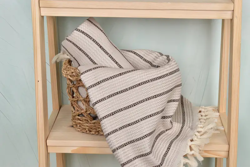 Wedding Gift, 70x40 Cotton Striped Towel, Quick-dry towel, Quick-drying cotton Turkish beach towel, Bachelorette Party Favors, Xmas Gifts - 4