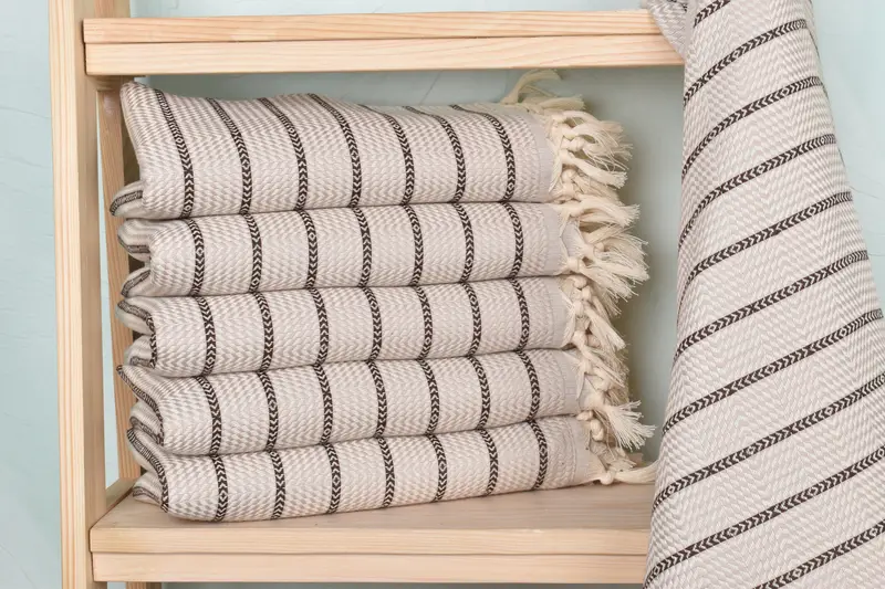 Wedding Gift, 70x40 Cotton Striped Towel, Quick-dry towel, Quick-drying cotton Turkish beach towel, Bachelorette Party Favors, Xmas Gifts - 2