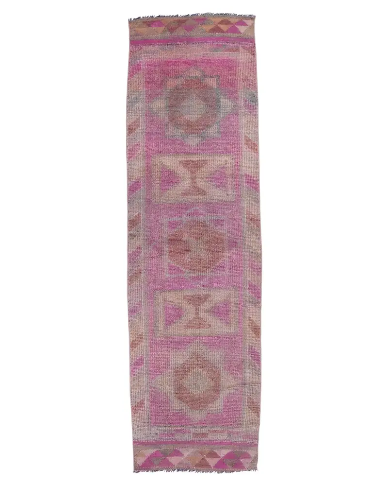 ピンクのアニマルプリントラグ、2.7x9.7フィートのシックなホームアクセント