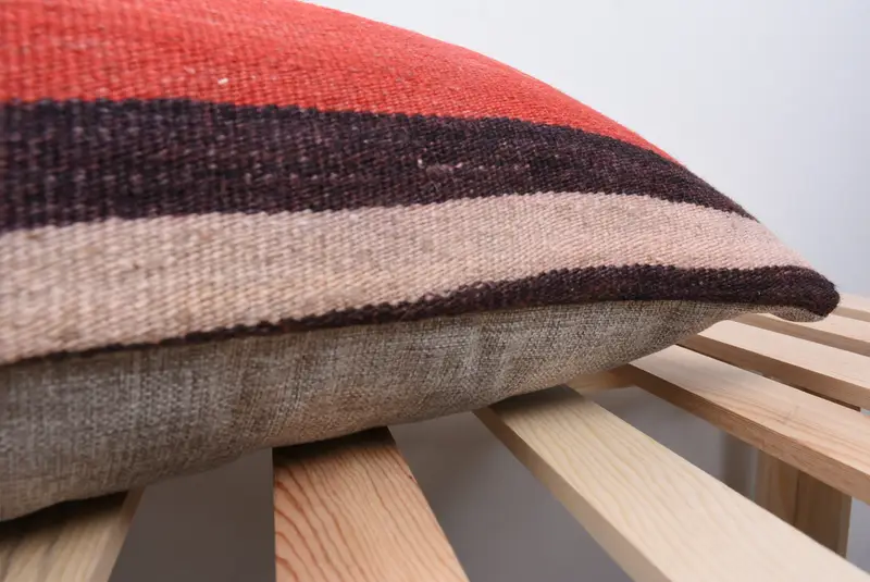 Vintage Pillow, Antique Pillows, Aesthetic Cushion, Cushion Cover, Kilim Pillow Cover, Meditation Pillow Sham, 12x48 Purple Pillow Case - 7