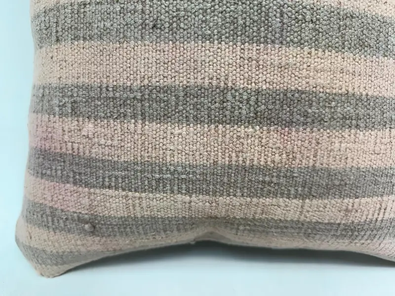 Kilim Pillow, Pillow for Couch, Pillow, Boho Chic Pillow Sham, Tribal Pillow Case, Vintage Pillow, 16x16 Beige Pillow, Tribal Pillow Cover - 2