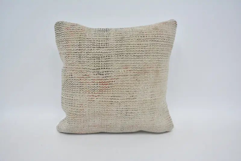 Turkish Kilim Pillow, Pillow Sham, Lounge Throw Cushion Case, 12x12 Yellow Pillow, Antique Pillows, Interior Designer Pillow - 1