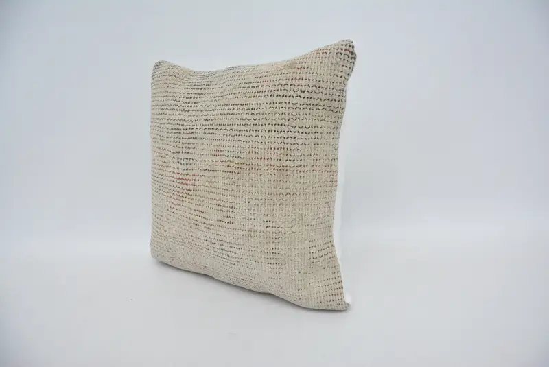 Turkish Kilim Pillow, Pillow Sham, Lounge Throw Cushion Case, 12x12 Yellow Pillow, Antique Pillows, Interior Designer Pillow - 4