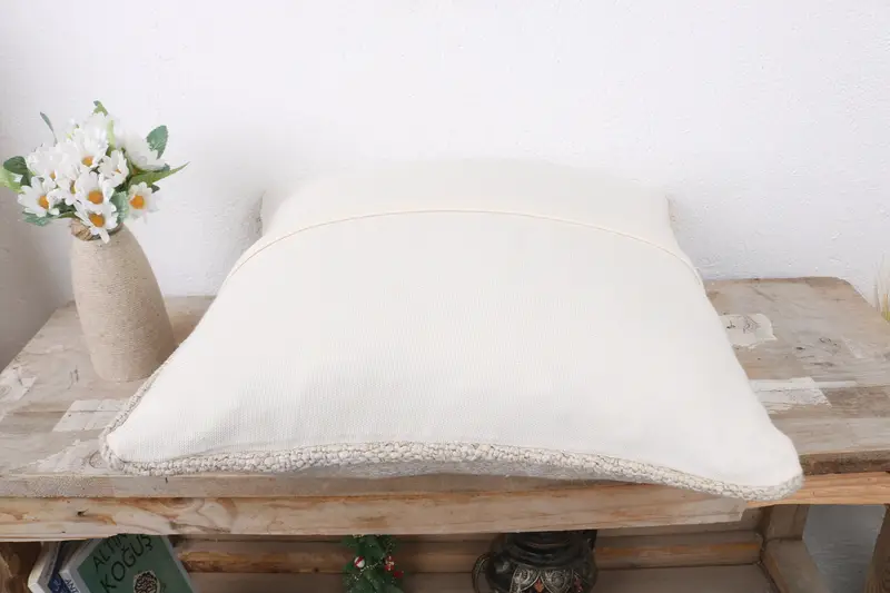 Home Decor Pillow, Cushion Case, Sofa Bolster Pillow Cover, Kilim Pillow Cover, 16x16 White Pillow, Boho Pillow Sham Cover - 7