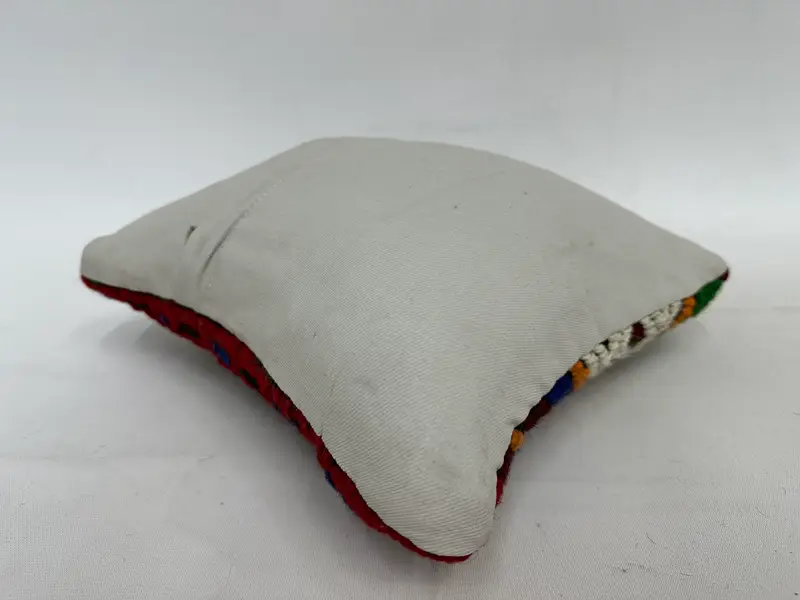 Interior Designer Pillow, 12x12 Blue Cushion, Kilim Pillow, Cushion Case, Southwestern Pillow, Kilim Pillow Cover, Nomadic Pillow - 7