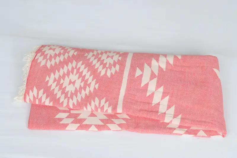 84x56 Cotton Kilim Towel, Woven Throw Blanket, Wedding Favors, Home Decor Blankets, Girl Trip Party Favor, Throw Blanket, Beach Wedding Favor - 6