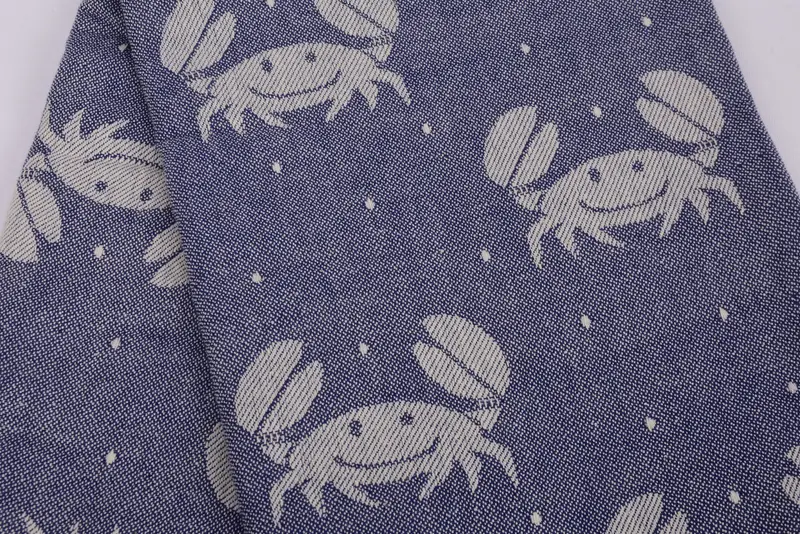 Soft towel, 68x40 Cotton Crab Design Towel, Wedding Anniversary Gift, Holiday Towel, Bridal Party Gifts, Lightweight towel, Hammam towel - 5