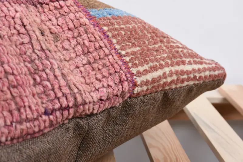 Home Decor Pillow, Kilim Pillow Cover, 24x24 Purple Pillow Sham, Pillow Case, Pillow for Sofa, Bohemian Cushion Pillow Cover - 7