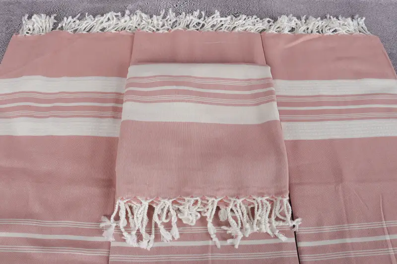 Beach Size Towel, Bridesmaid Gift, Bachelor Gifts, Soft and absorbent Turkish towel, Home Decor Towel, Travel towel, 60x38 Cotton Striped Towel - 4