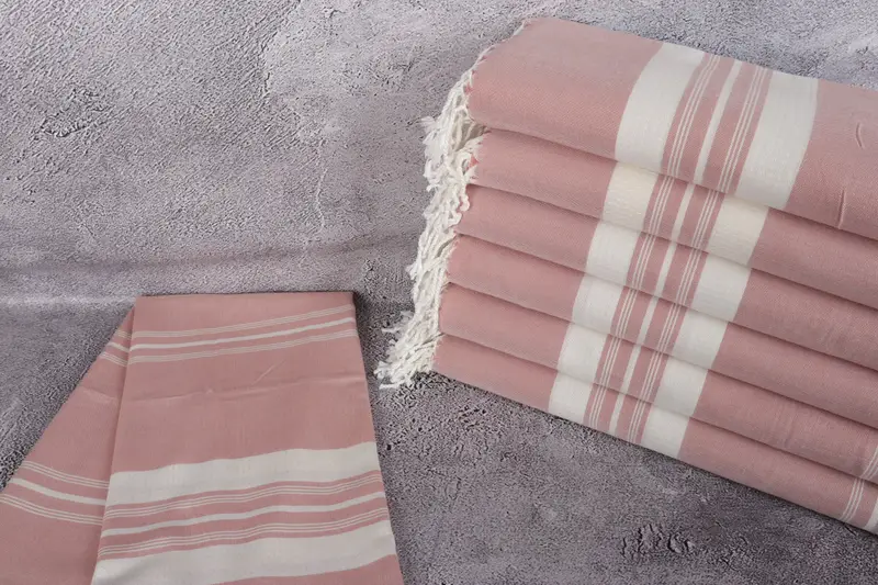 Beach Size Towel, Bridesmaid Gift, Bachelor Gifts, Soft and absorbent Turkish towel, Home Decor Towel, Travel towel, 60x38 Cotton Striped Towel - 2
