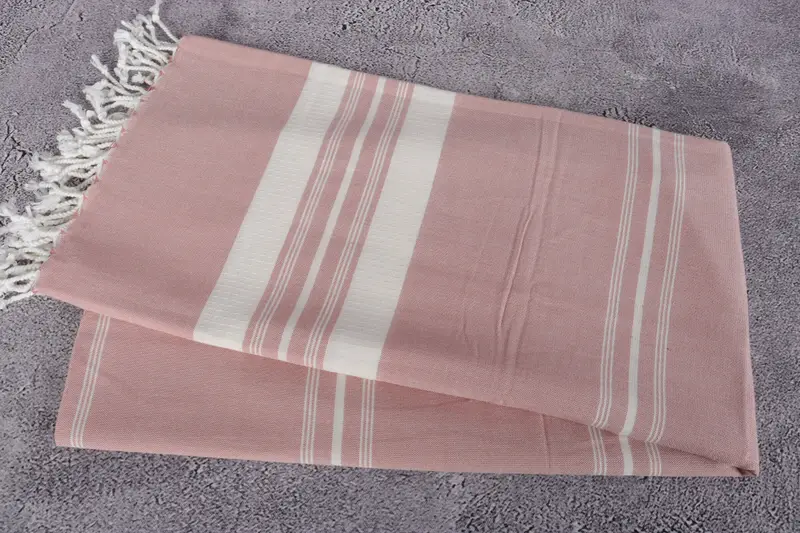 Beach Size Towel, Bridesmaid Gift, Bachelor Gifts, Soft and absorbent Turkish towel, Home Decor Towel, Travel towel, 60x38 Cotton Striped Towel - 6