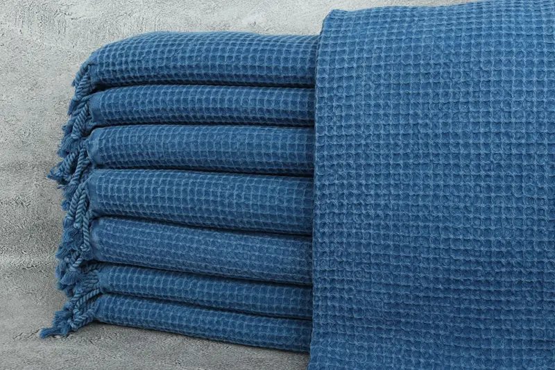 Personalized Gift For Her, Personalized Beach Towel, Bulk Order Towel, 68x36 Cotton Waffle Towel, Personalized Bridesmaid Gift, Turkish bath towel - 1