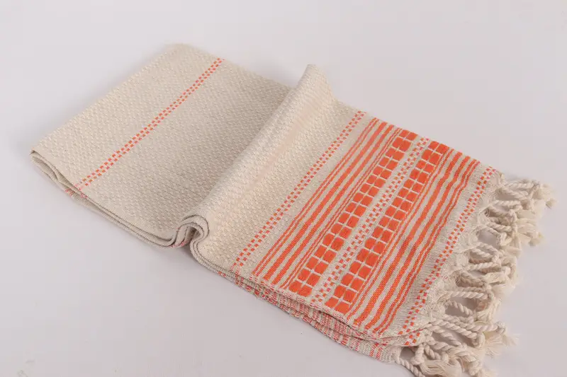 Best Friend Wedding Gift, Summer Gift, Halloween Gifts, Wedding Gift, Personalized Kitchen Towel, Monogrammed Hand Towel, 40x20 Linen Striped Towel - 6