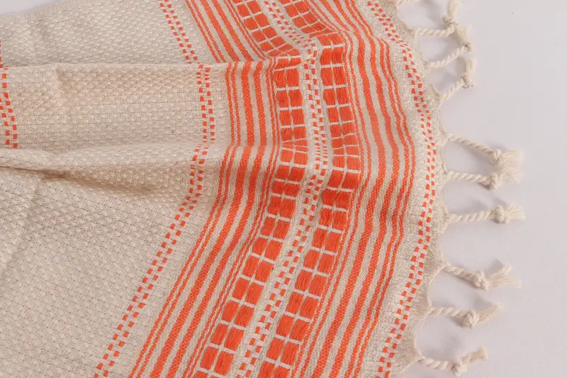 Best Friend Wedding Gift, Summer Gift, Halloween Gifts, Wedding Gift, Personalized Kitchen Towel, Monogrammed Hand Towel, 40x20 Linen Striped Towel - 8