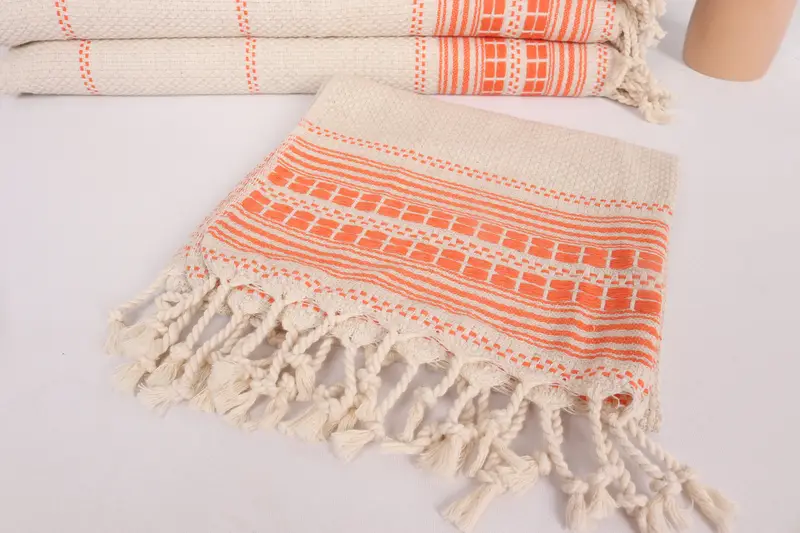 Best Friend Wedding Gift, Summer Gift, Halloween Gifts, Wedding Gift, Personalized Kitchen Towel, Monogrammed Hand Towel, 40x20 Linen Striped Towel - 5