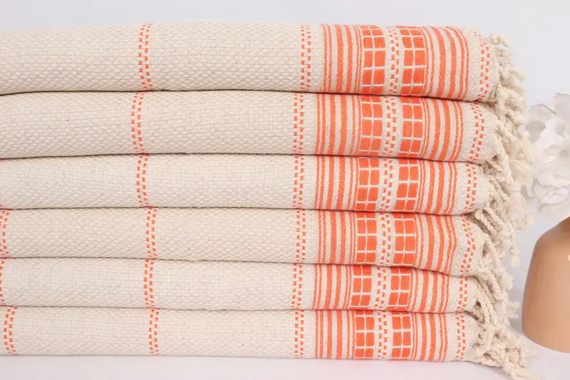 Best Friend Wedding Gift, Summer Gift, Halloween Gifts, Wedding Gift, Personalized Kitchen Towel, Monogrammed Hand Towel, 40x20 Linen Striped Towel - 3