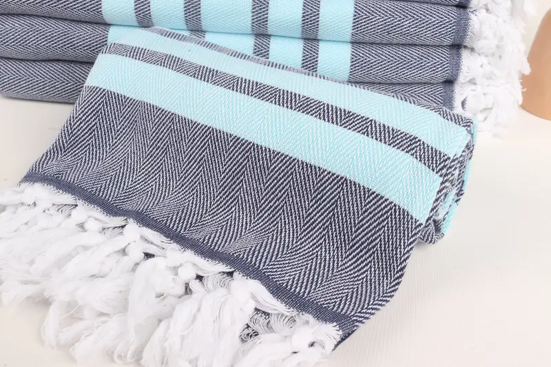 Monogrammed Turkish Towel, Turkish towel, 68x36 Cotton Chevron Towel, Bridal Shower Favor, Summer Towel, Turkish Towel USA, Personalized Beach Towel - 4