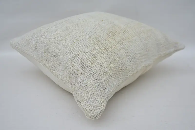 Vintage Kilim Throw Pillow, Ethnical Kilim Rug Pillow, Turkish Pillow, Pastel Pillow Case, 16x16 White Pillow Cover, Pillow Cover - 6