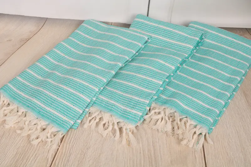 Fouta towel, Custom Beach Towel, Housewarming Gift, Customized Turkish Towel, 70x40 Cotton Striped Towel, Wedding Anniversary Gift, Home Gift - 6